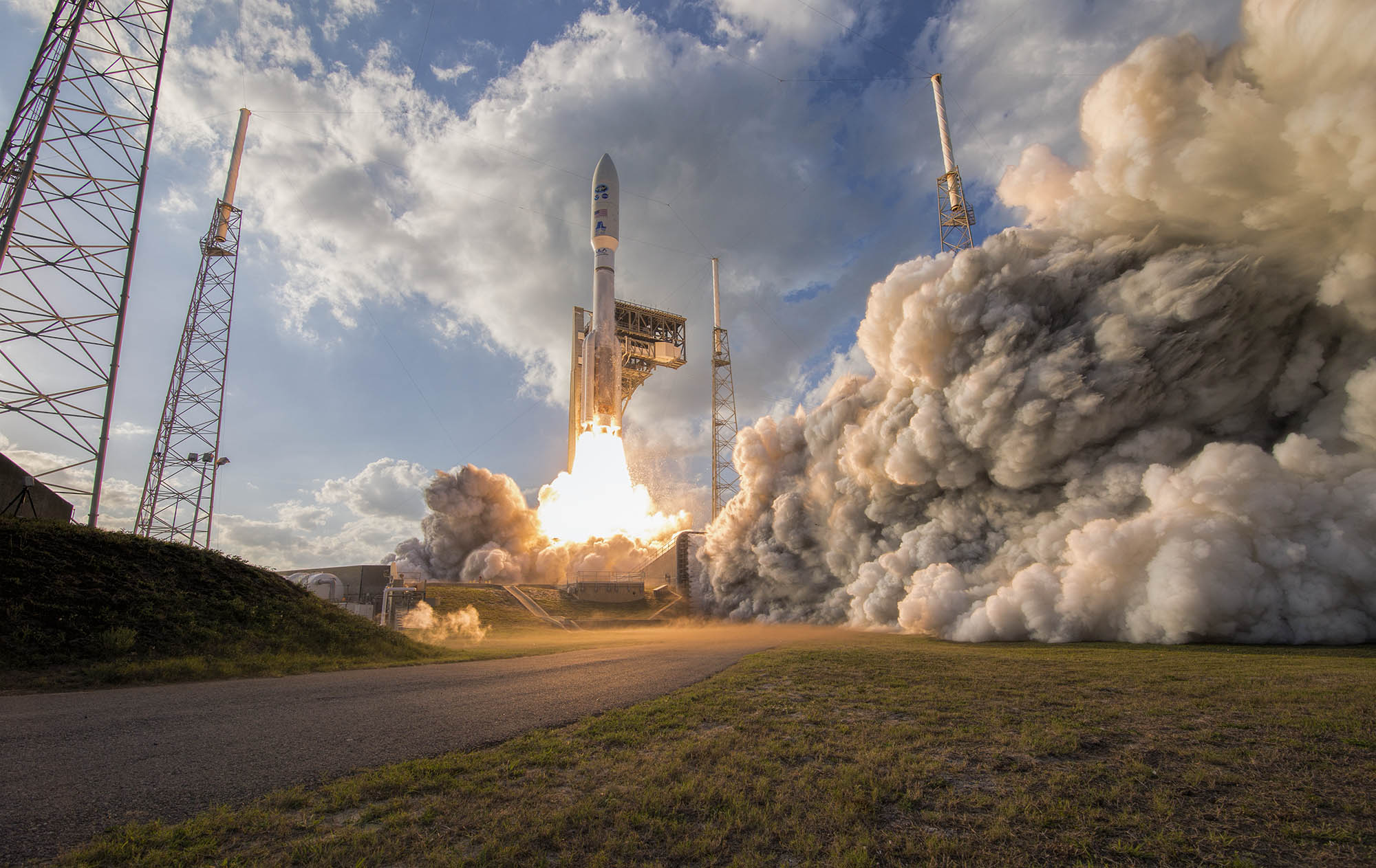 Atlas V rocket carrying the GOES-S mission